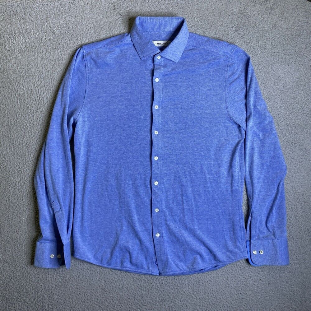 Tailored Blue Long-Sleeve Dress Shirt